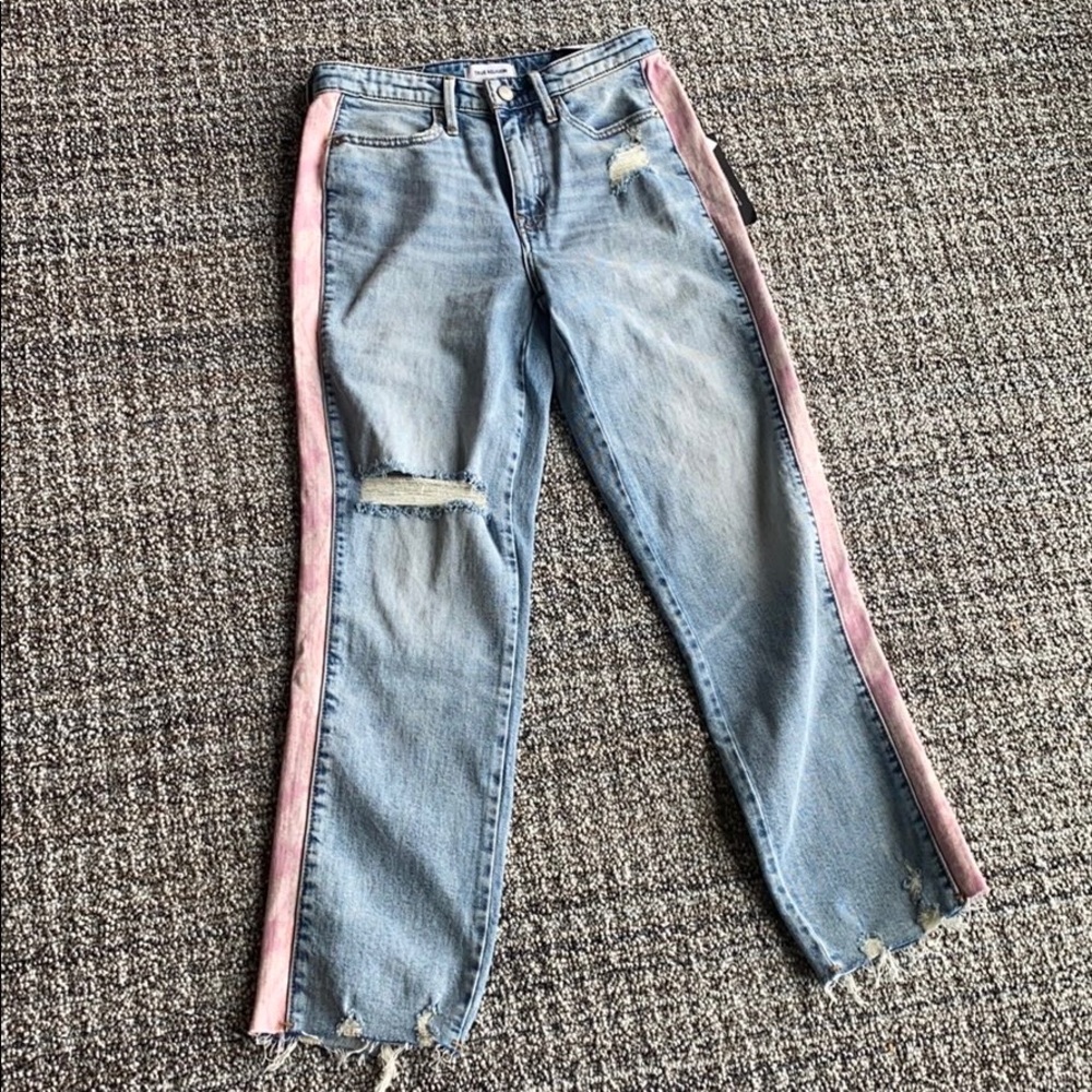 True Religion High Rise Cropped Starr Jeans